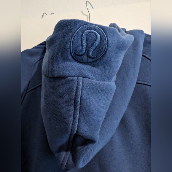 Scuba Oversized Half-Zip Hoodie in Pitch Blue with Silver Hardware Size M/L - Picture 8 of 8